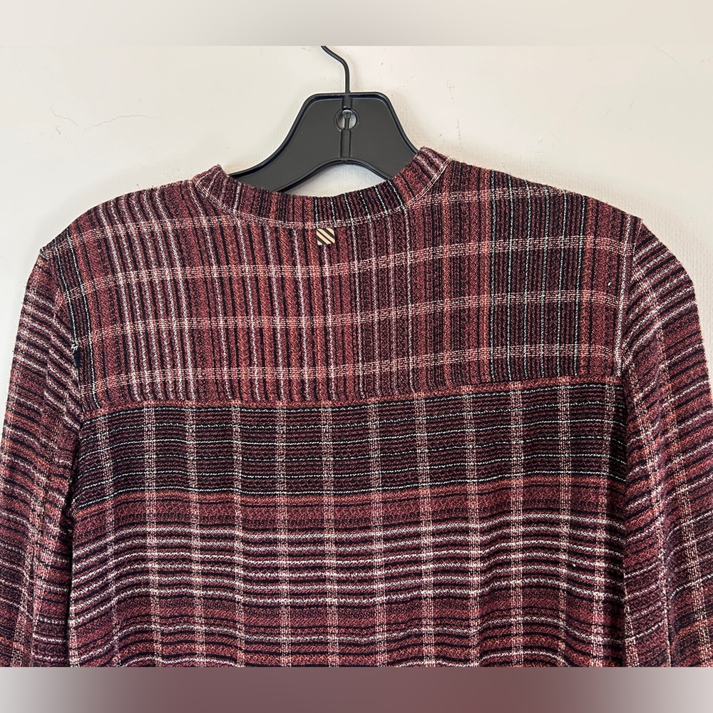 BILLY REID Plaid Italian Button Top Heritage Equestrian Academia Viscose Size XS - Picture 13 of 16